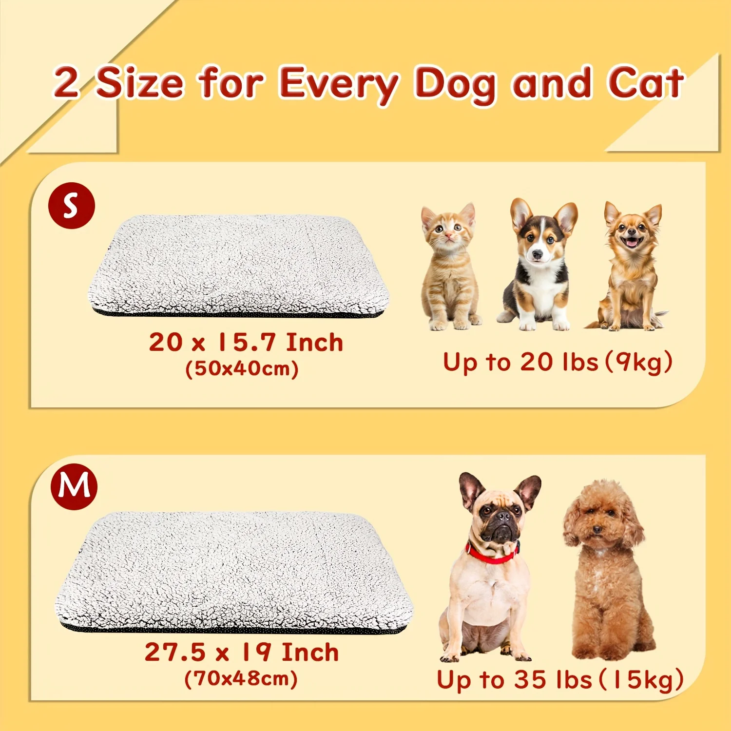 Manta Térmica Autoaquecida para Cães e Gatos Lavável - Imagem 3