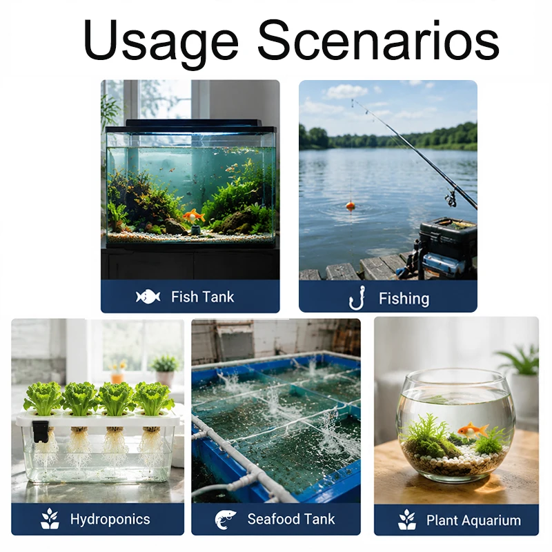 Bomba de Ar USB para Aquário 1W com Duas Saídas e Volume de Ar Ajustável - Imagem 6