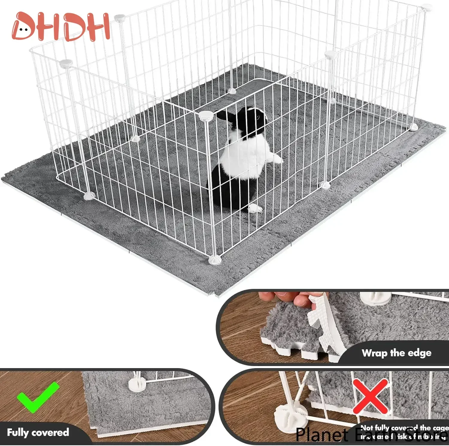Manta Absorvente para Pets Anti Slip, 4 pcs - Imagem 5