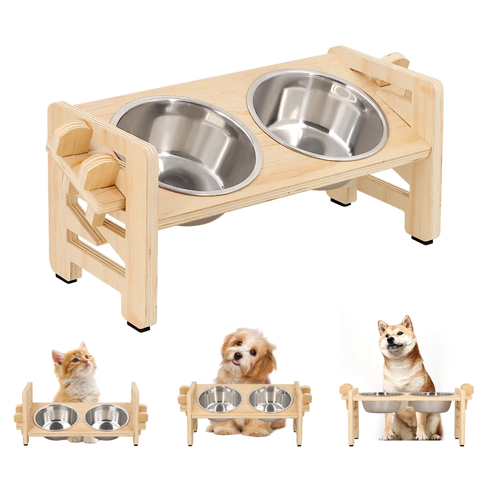 comedouro elevado para cães e gatos