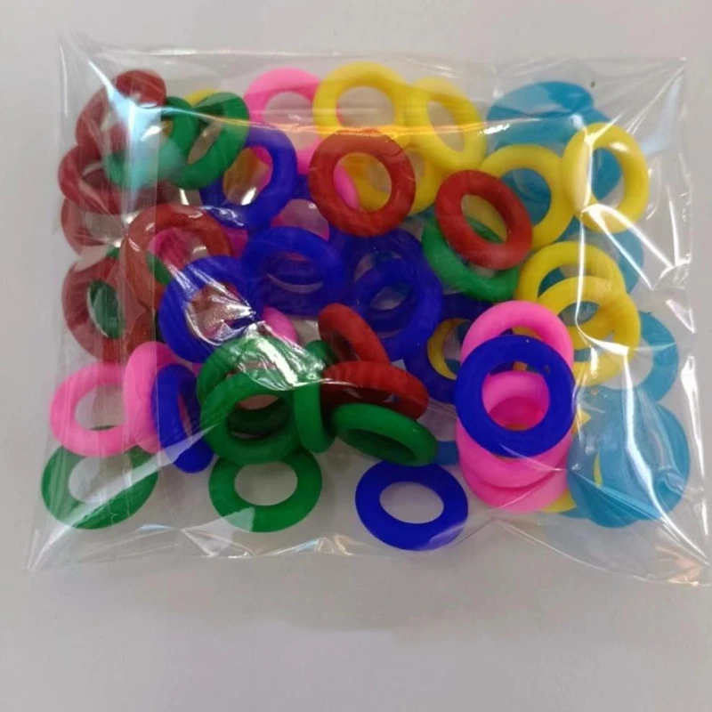 Anéis de Borracha para Pombos 8mm Coloridos 500 Peças - Imagem 3