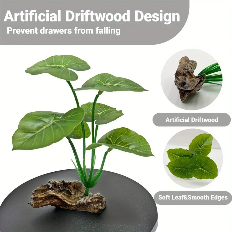 Plantas Artificiais para Aquário e Terrário Folhas Flutuantes Realistas - Imagem 5