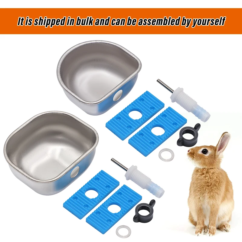 Bebedouro Automático para Coelho de Aço Inoxidável com Fixação - Imagem 4