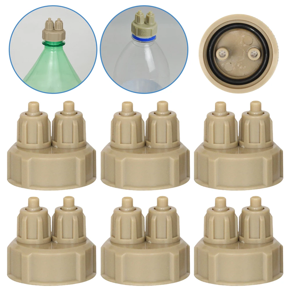 Tampa para Gerador de CO2 para Aquário DIY 3,4x3,2 cm Rosca Rápida - Imagem 2