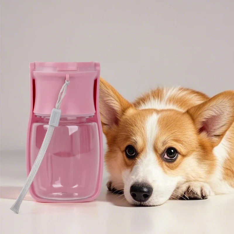 Copo de Água Dobrável para Pets para Viagem Verde - Imagem 4