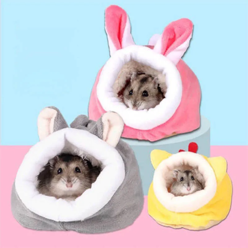 Casa de Algodão para Hamster Pequeno 12x9x10 cm Quente e Respirável - Imagem 4