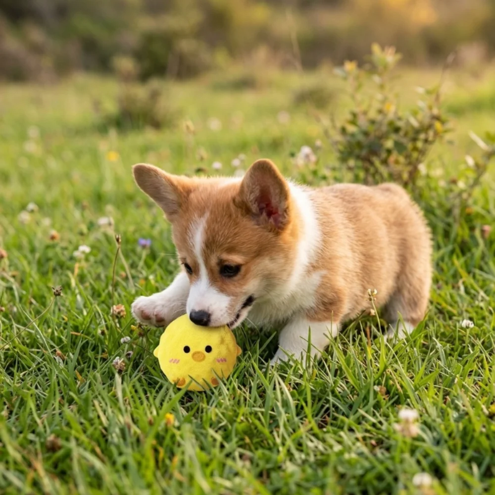 Bola de Pelúcia Ouriço para Cães Pequenos com Som de Amassar - Imagem 2