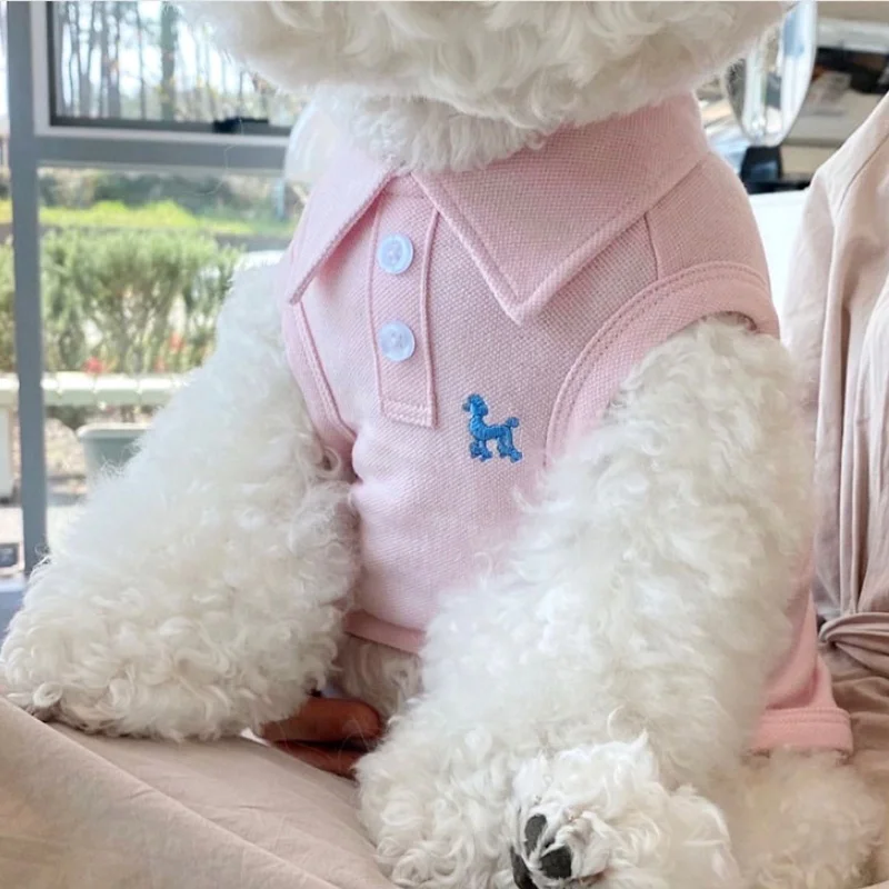 Camisa Polo para Cães e Gatos de Fibra de Poliéster Leve - Imagem 4