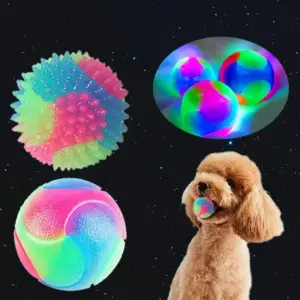 bola brinquedo de LED para cães e gatos