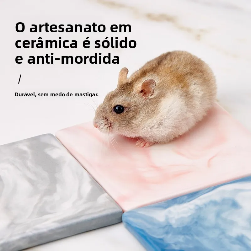 Placa de Resfriamento para Hamsters de Cerâmica com Efeito Mármore - Imagem 3