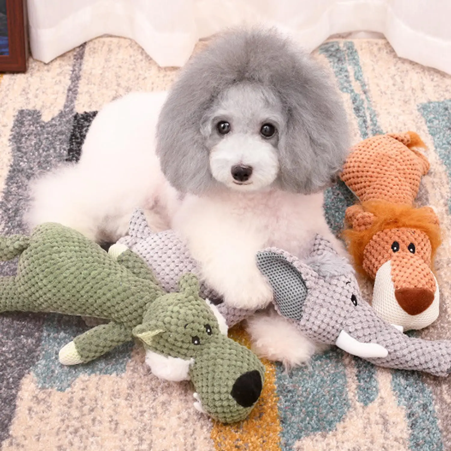 Brinquedo de Pelúcia para Cães Grandes com Apito Interno - Imagem 6