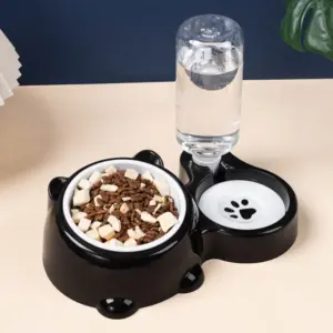 tigela dupla para gatos e cães
