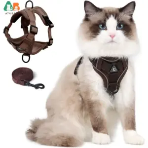 colete para gatos ajustável refletivo