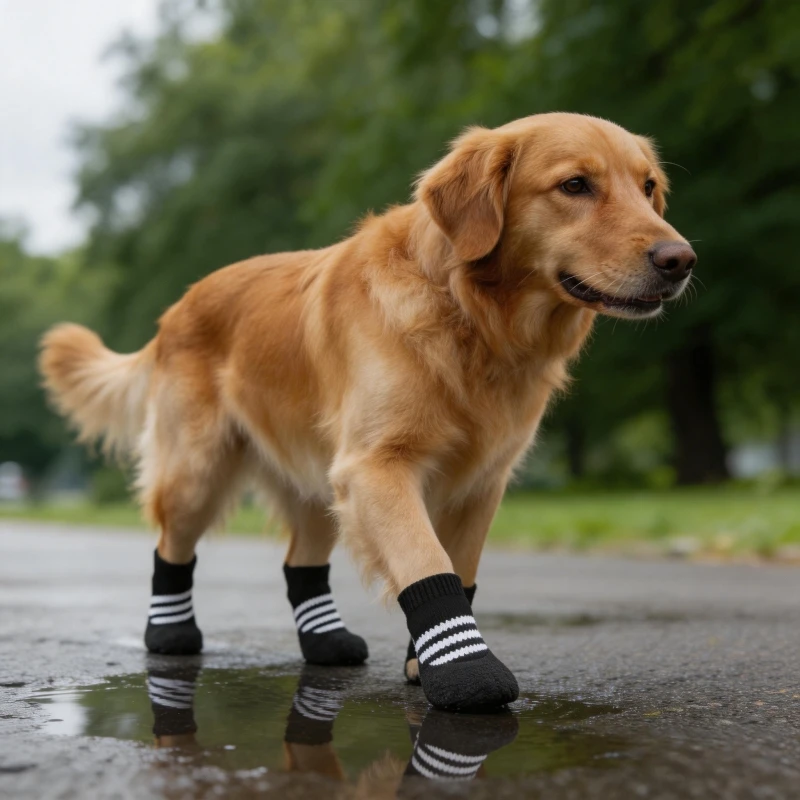Botas para Cães Impermeáveis com Sola Antiderrapante para Asfalto Quente - Imagem 6