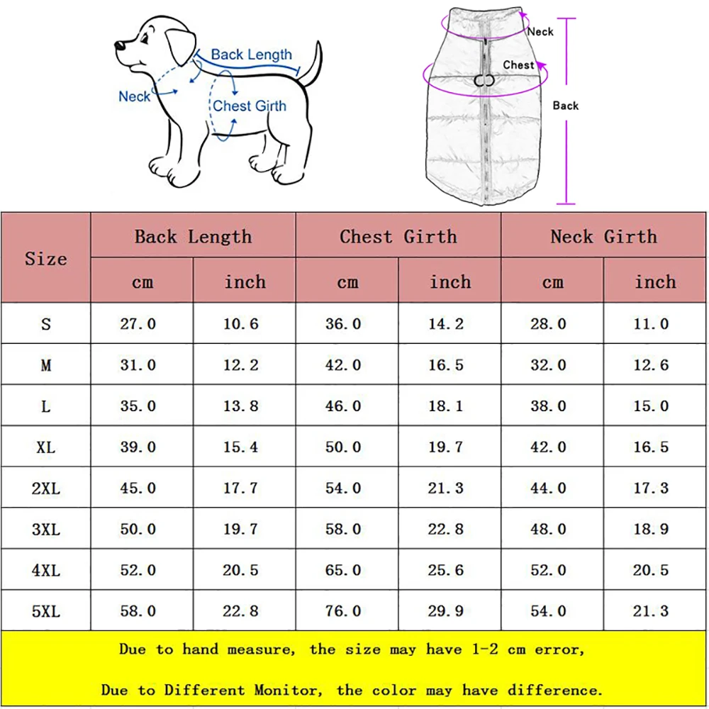 Jaqueta Impermeável para Cães Pequenos e Grandes com Zíper - Imagem 5