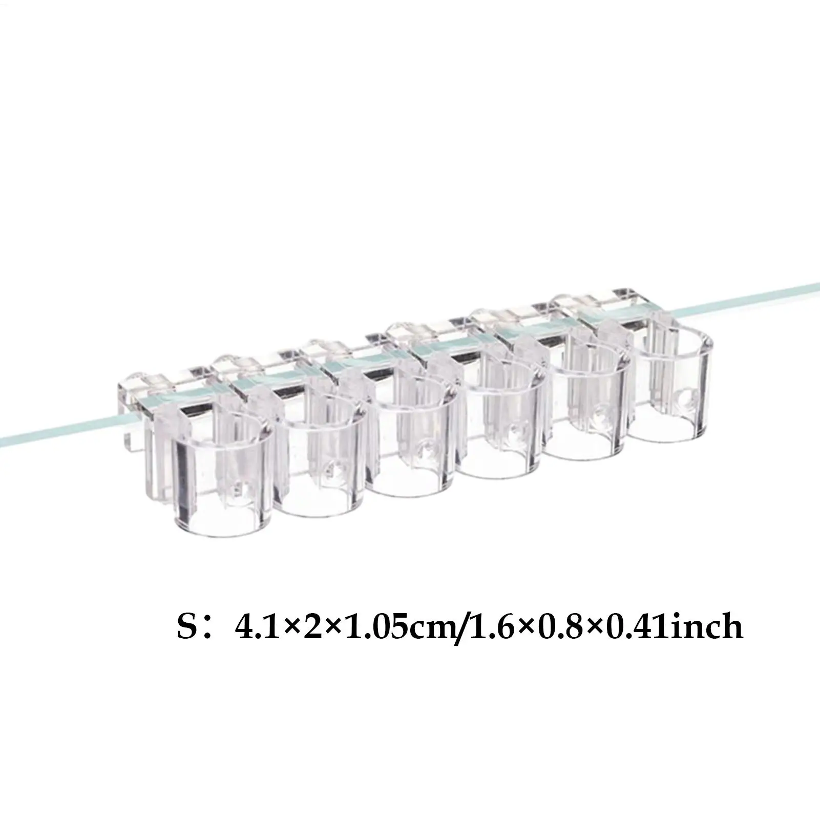 Suporte para Plantas de Aquário Transparente, Kit 6 Peças, Pendurável - Imagem 6