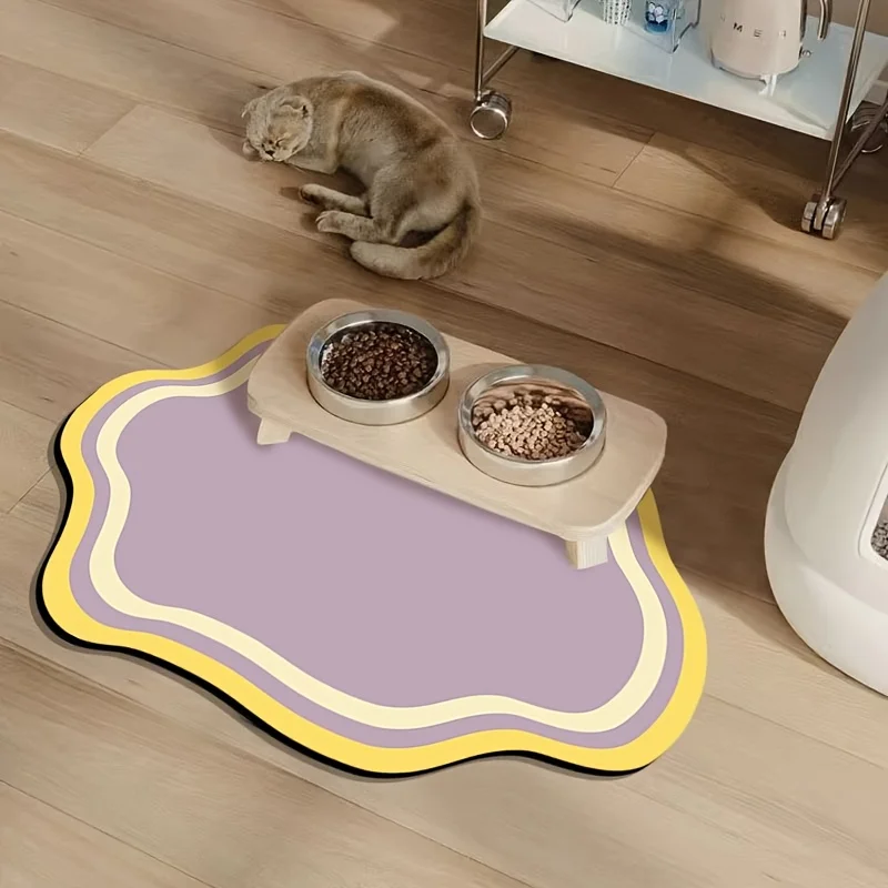 Tapete para Alimentação de Cães e Gatos 30x40cm Antiderrapante - Imagem 2