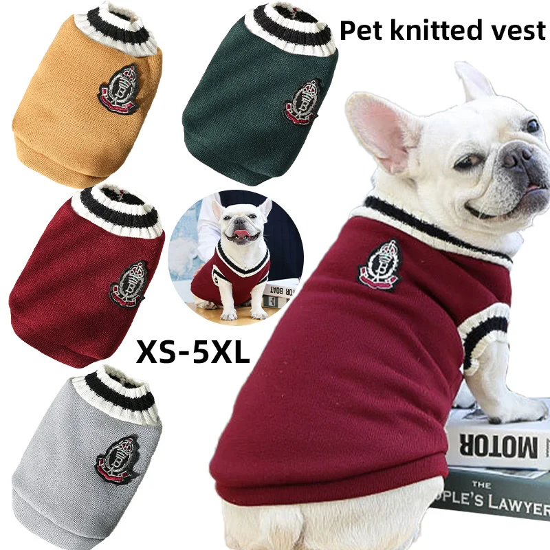 suéter de malha acolchoado para cães