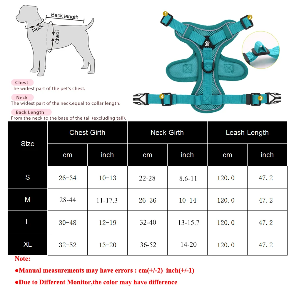 Colete para Cães e Gatos Ajustável com Faixa Reflexiva para Passeio - Imagem 6