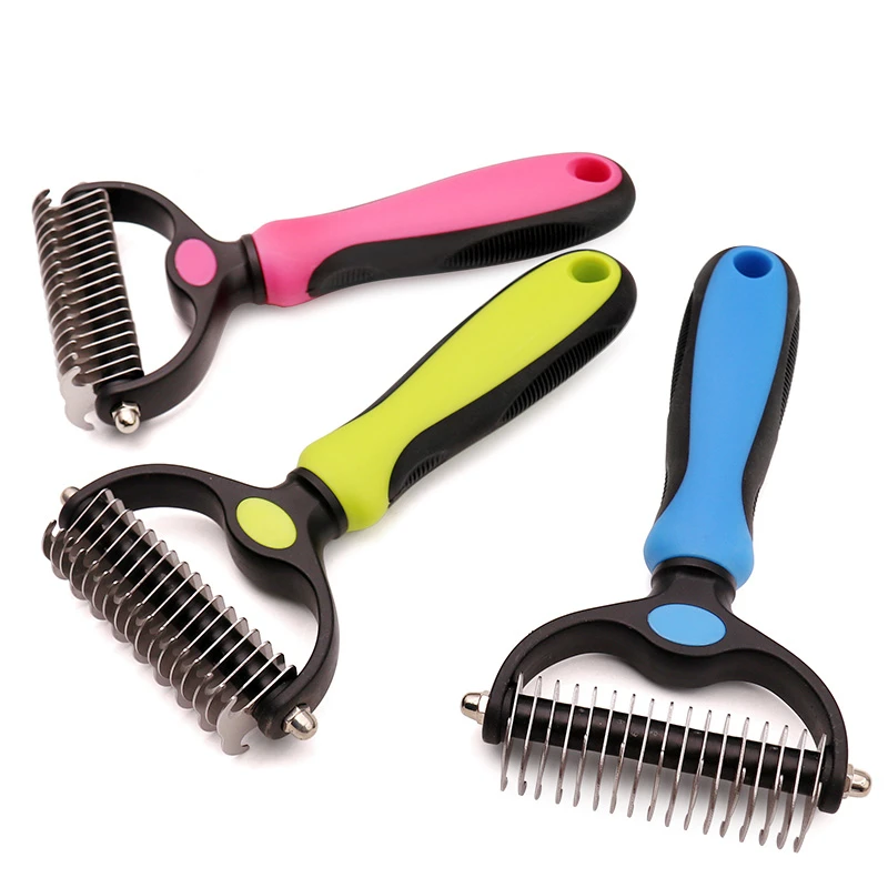Escova Removedora de Pelos para Cães e Gatos com Lâminas Duplas - Imagem 3