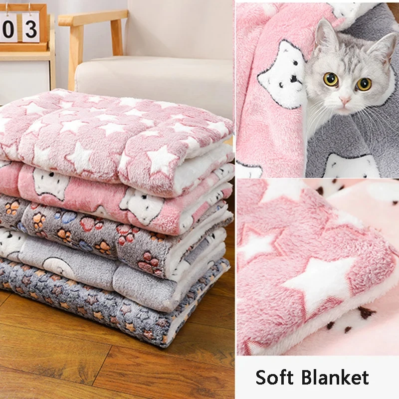 Cobertor para Gatos e Cães Pequenos de Flanela Macia Lavável - Imagem 3