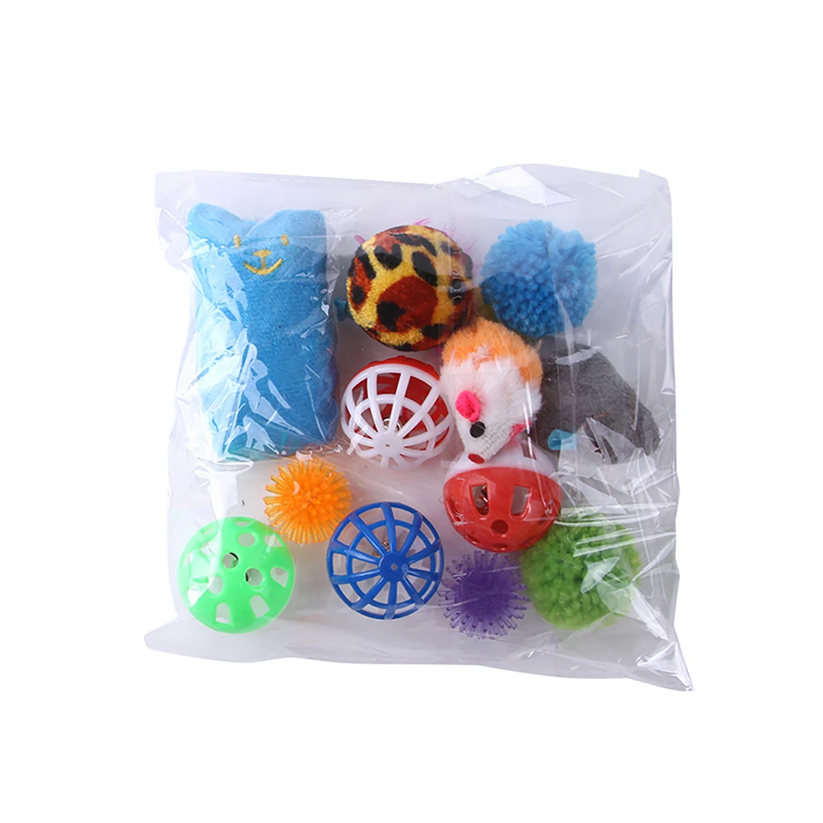 Kit de Brinquedos para Gatos 12 ou 20 Peças com Varinha e Bolinhas - Imagem 6