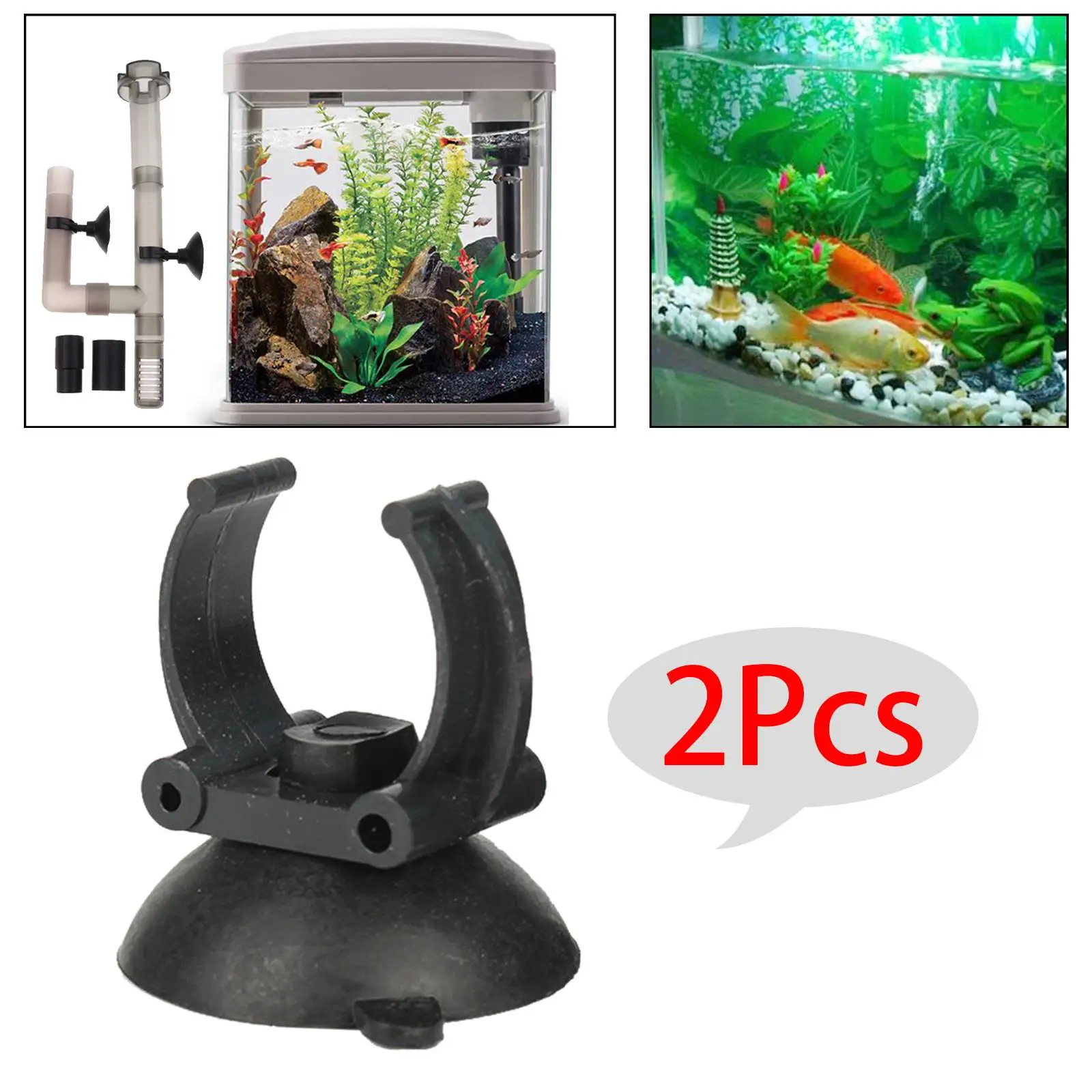 Ventosas para Aquário 10 Peças 3,5 cm de Diâmetro com Clipes - Imagem 4