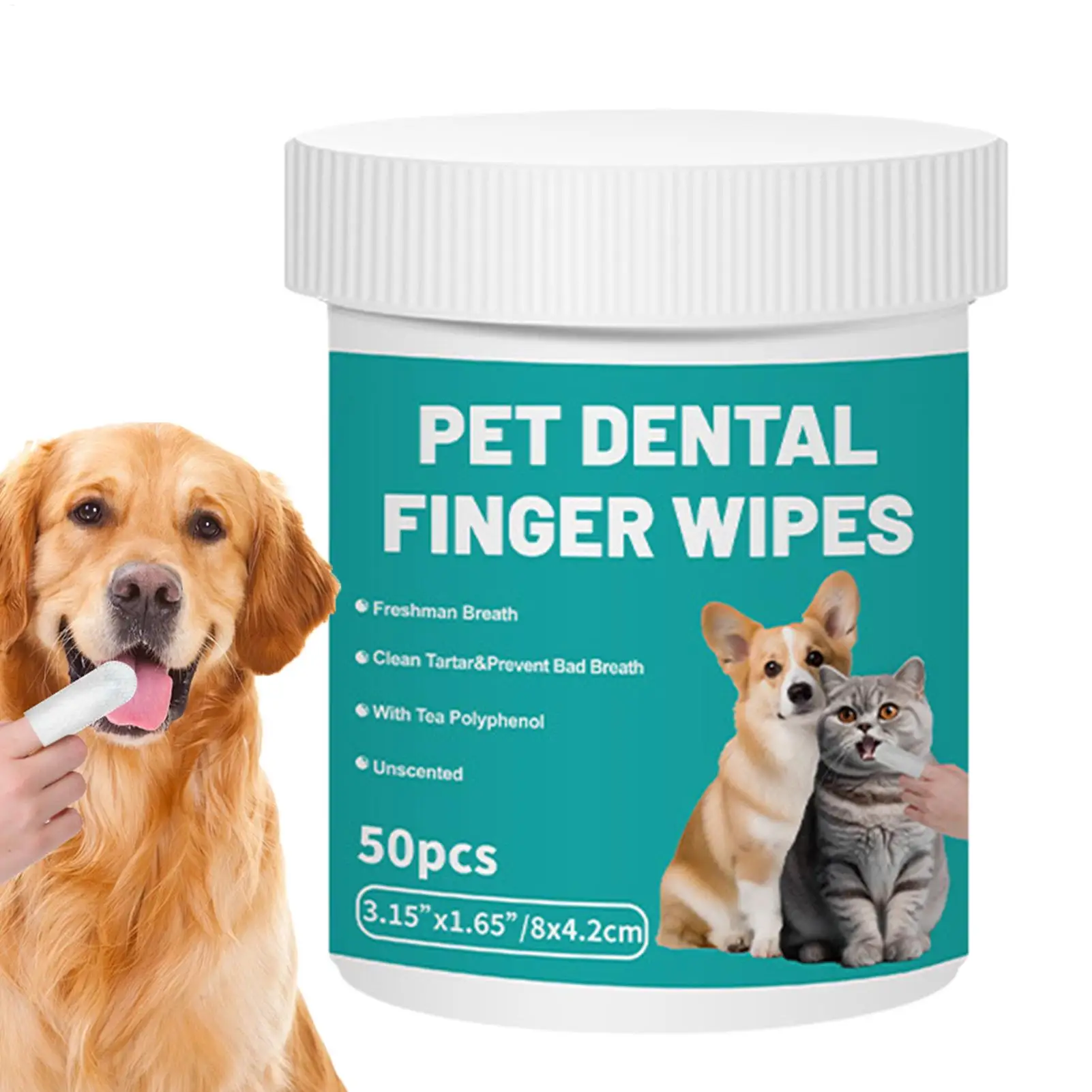 Lenços de Limpeza para Cães e Gatos de Não Tecido 50 unidades - Image 3