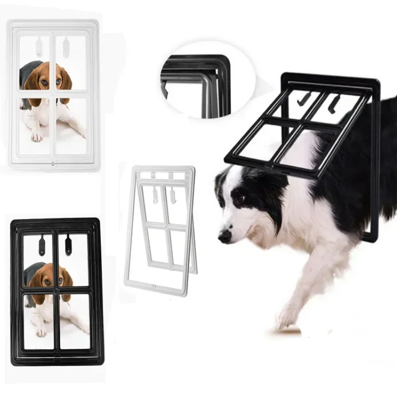 Porta para Tela de Cães e Gatos de Plástico com Fechadura 2 Direções - Imagem 2