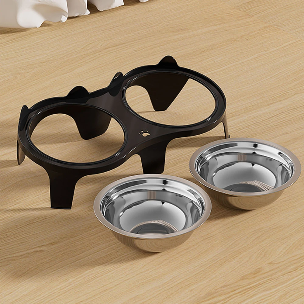 Tigela de Comida e Água para Cães e Gatos de Aço Inoxidável Anti-Ponta - Imagem 5