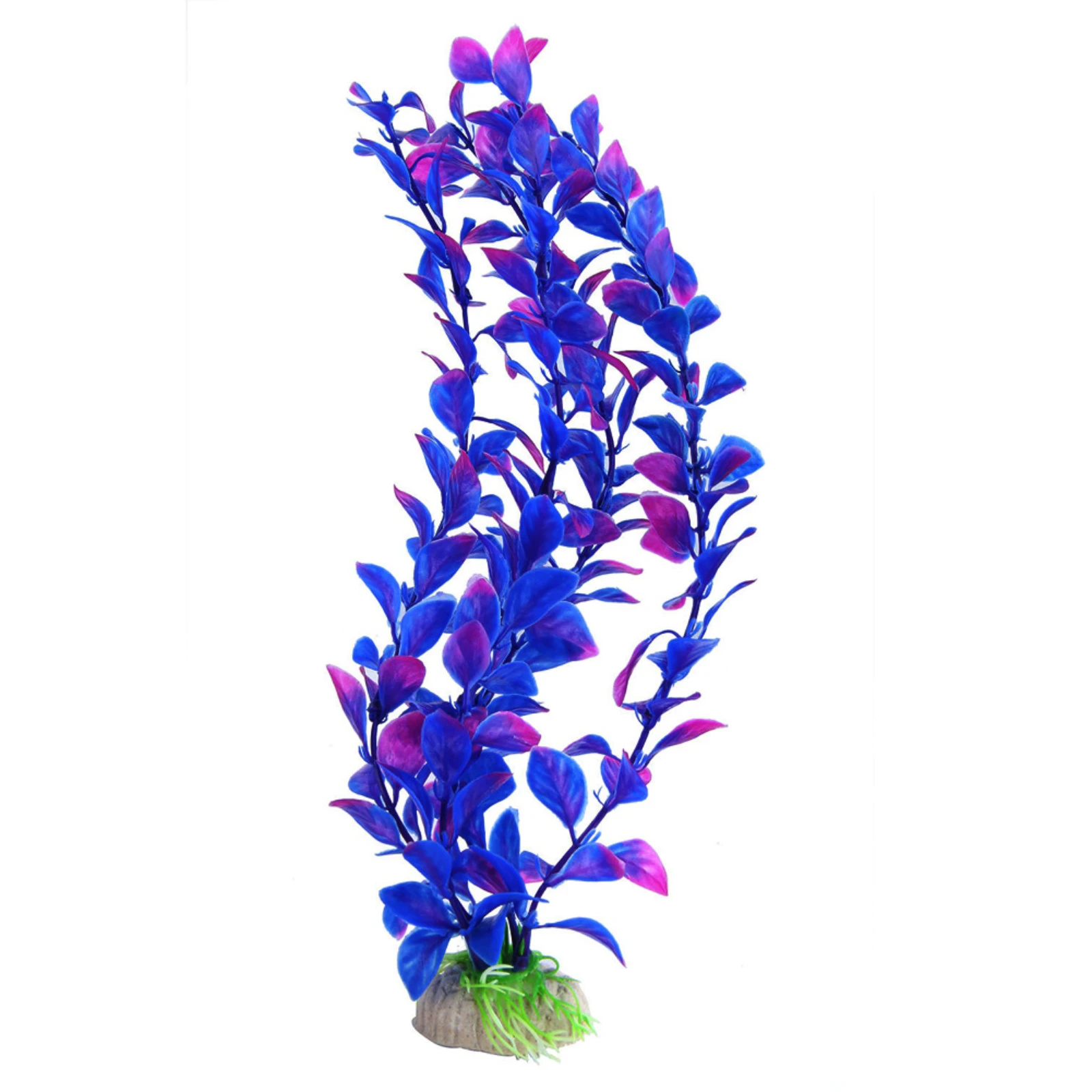 Plantas Artificiais para Aquário Roxas 27 cm com Base de Cerâmica - Imagem 3