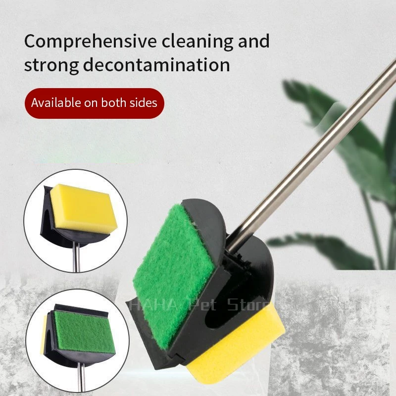 Escova Flutuante para Aquário de Vidro com Esponja Removedora - Imagem 2