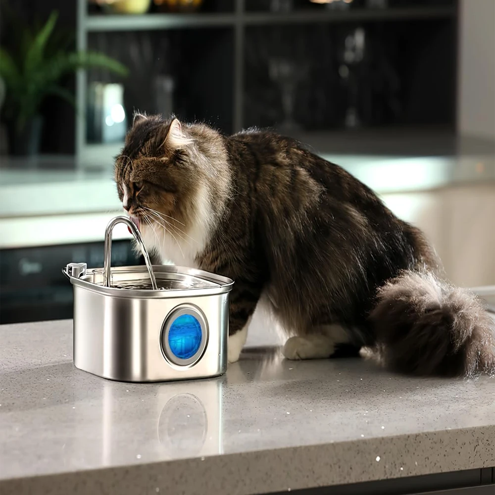 Bebedouro Automático para Cães e Gatos de Aço Inoxidável 3.2 L - Imagem 3