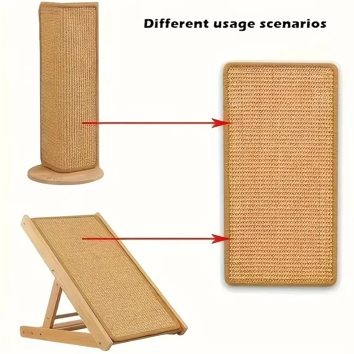 Arranhador para Gatos de Sisal com Velcro para Parede - Image 6