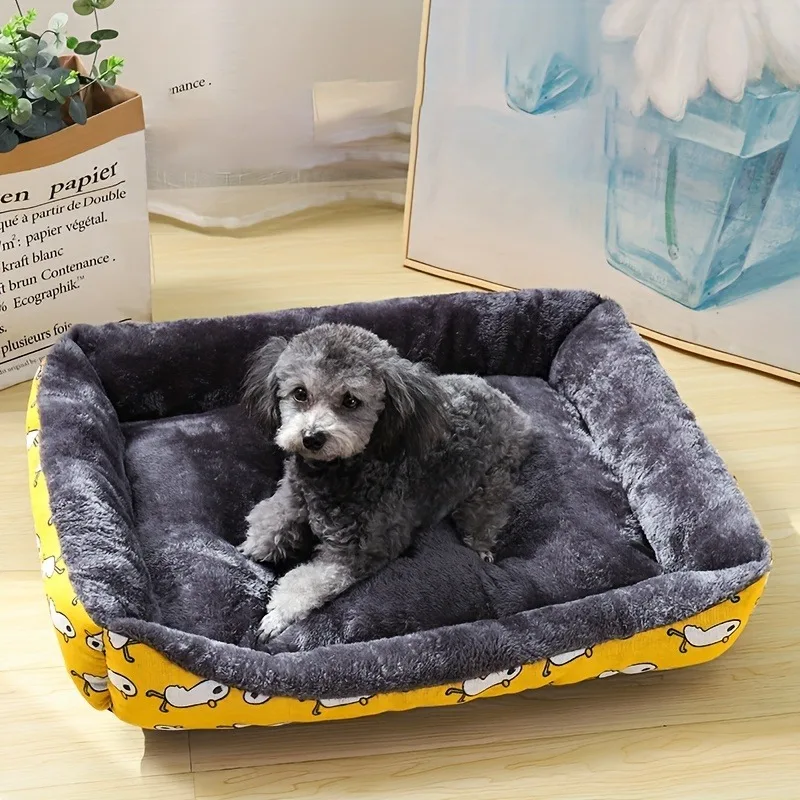 Cama Sofá para Cães e Gatos de Pelúcia Macia - Imagem 5