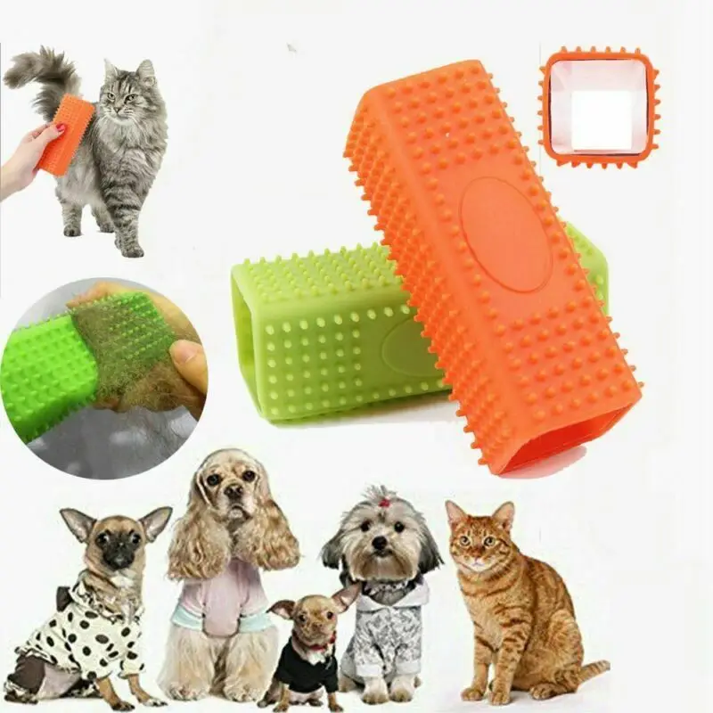 Escova de Silicone para Cães e Gatos Verde 122 mm: Limpeza Eficaz de Pelos - Imagem 3