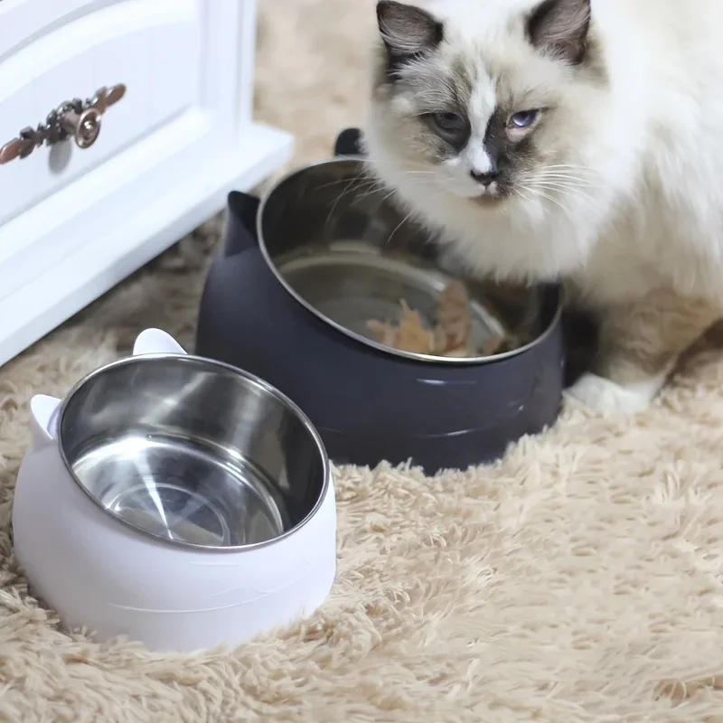 Tigela de Aço Inoxidável para Cães e Gatos Antiderrapante - Imagem 2