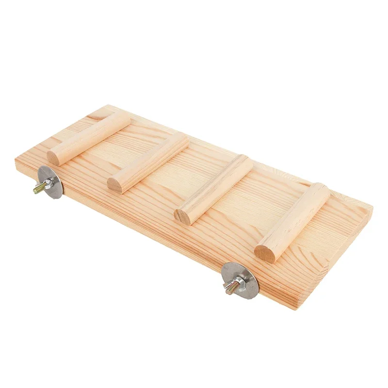 Plataforma de Madeira para Pássaros e Roedores, 10 cm, Encaixe na Gaiola - Image 2