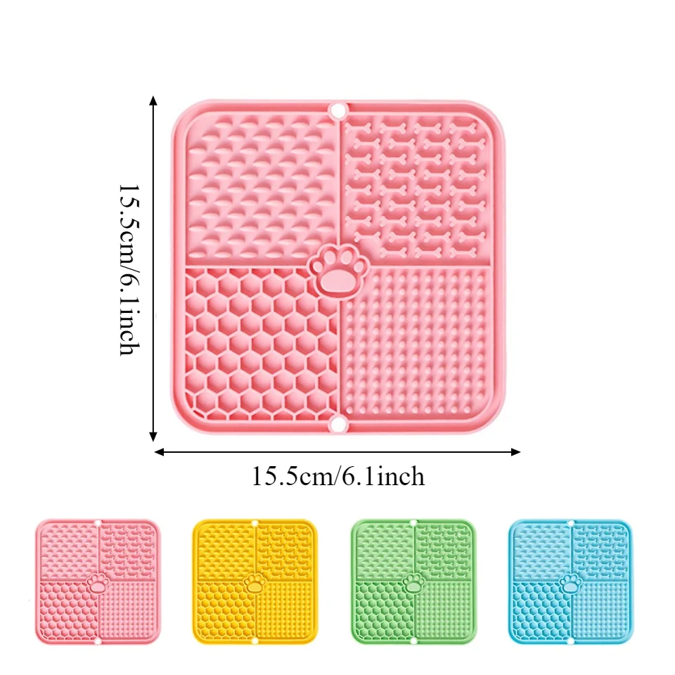 Tapete de Alimentação Lenta para Cães e Gatos de Silicone com Ventosas - Image 2