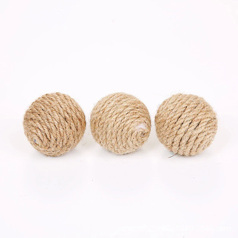 Bola de Sisal para Gatos com Som 4,5 cm 5 unidades - Imagem 5