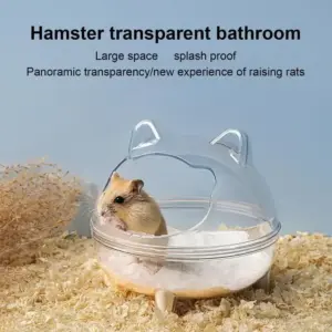 banheiro transparente para hamster