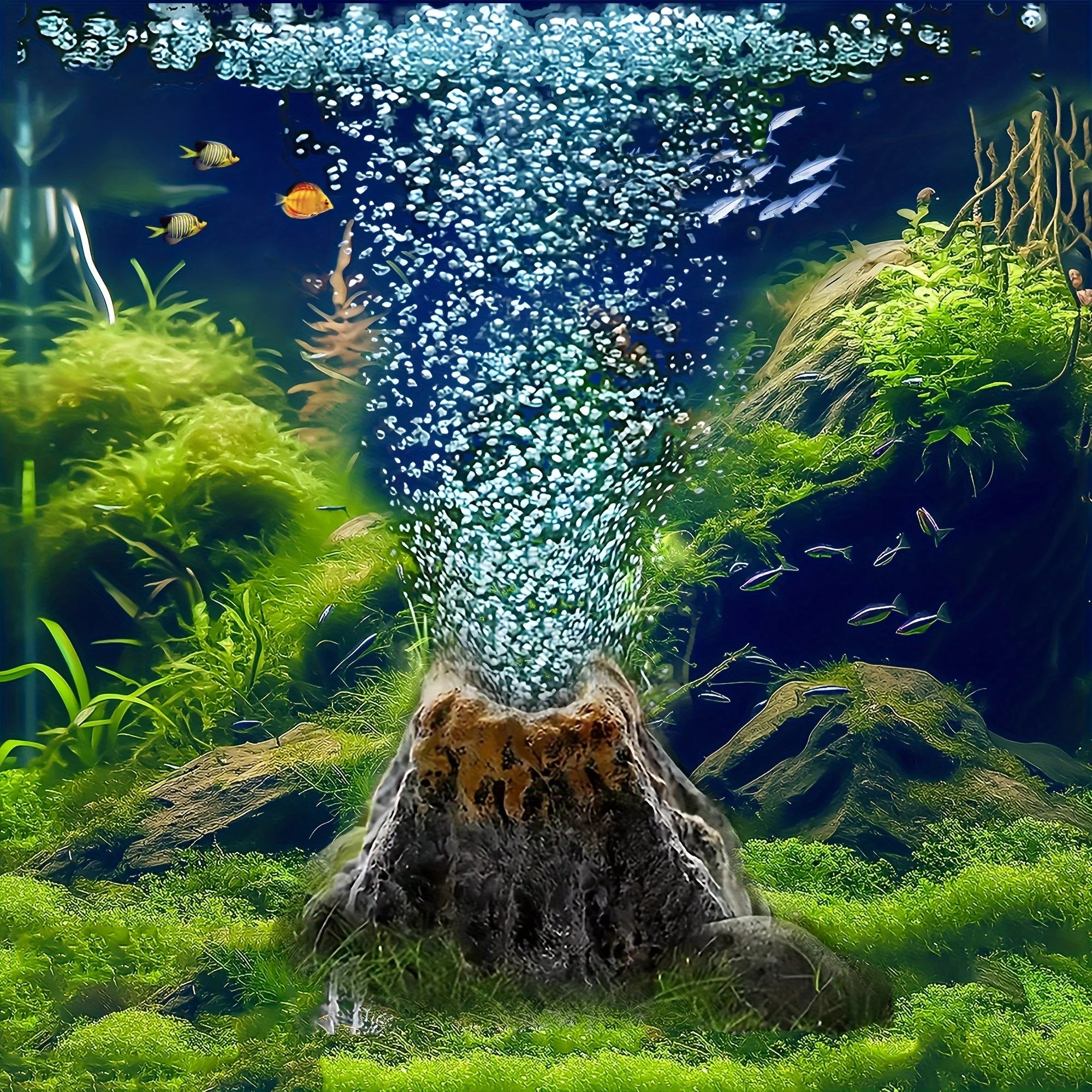 Pedra Vulcão para Aquário com Bolhas de Ar e Oxigênio - Imagem 6