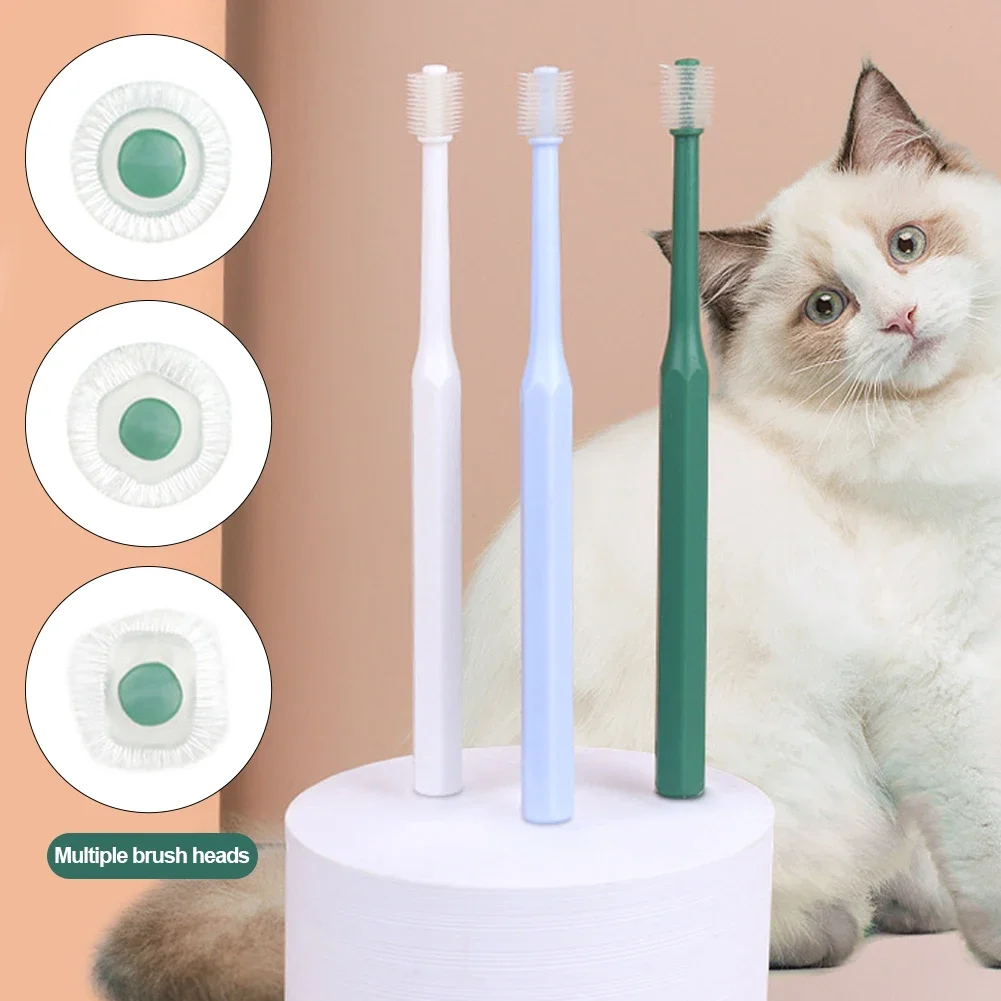 Escova de Dentes para Gatos e Cães Pequenos com Cerdas 360º - Imagem 2