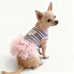 vestido de tule para cães e gatos