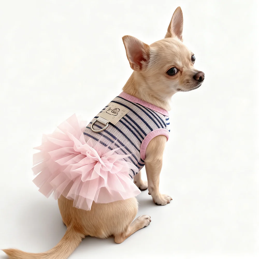 vestido de tule para cães e gatos