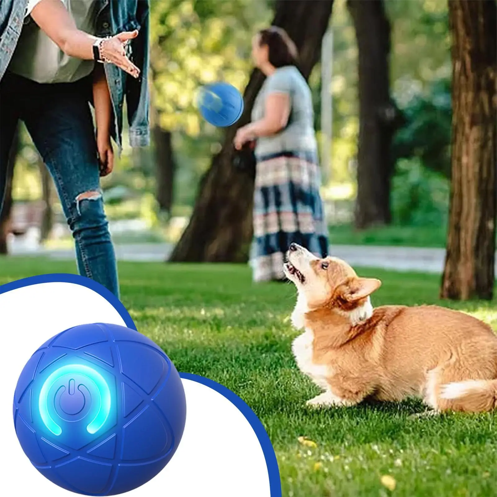 Brinquedo de Bola Interativa para Cães Recarregável USB com LED - Imagem 6