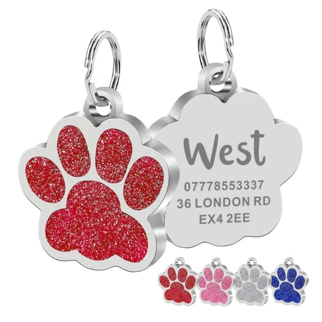 Plaquinha de Identificação para Cães e Gatos com Gravação Personalizada - Imagem 5