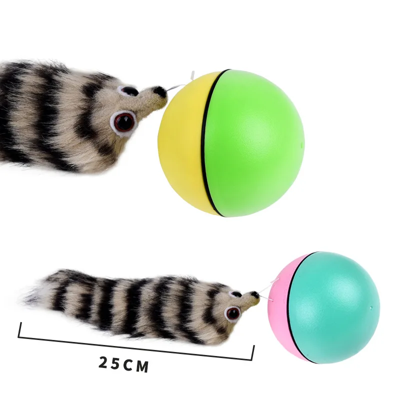 Brinquedo Bola Elétrica para Gatos com Doninha 82 mm - Imagem 5
