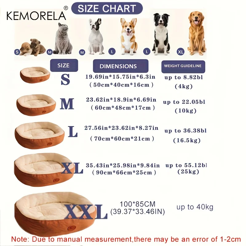 Cama Oval de Pelúcia para Cães e Gatos Pequenos e Médios Lavável - Image 6