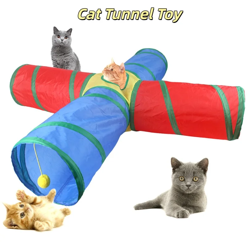 Túnel Dobrável para Gatos e Filhotes de Plástico com Design Colapsável - Image 4